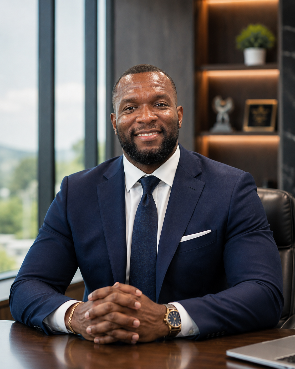 Portrait of Dr. Jean Sebastien D'Alexis, founder of Ayiti 2.0